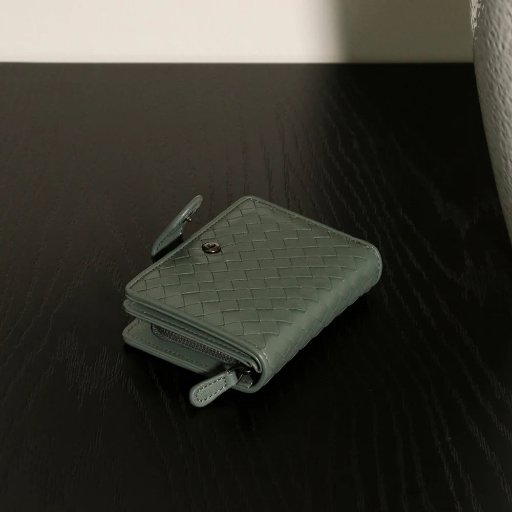Artisanal Short Handwoven Bi-Fold Wallet