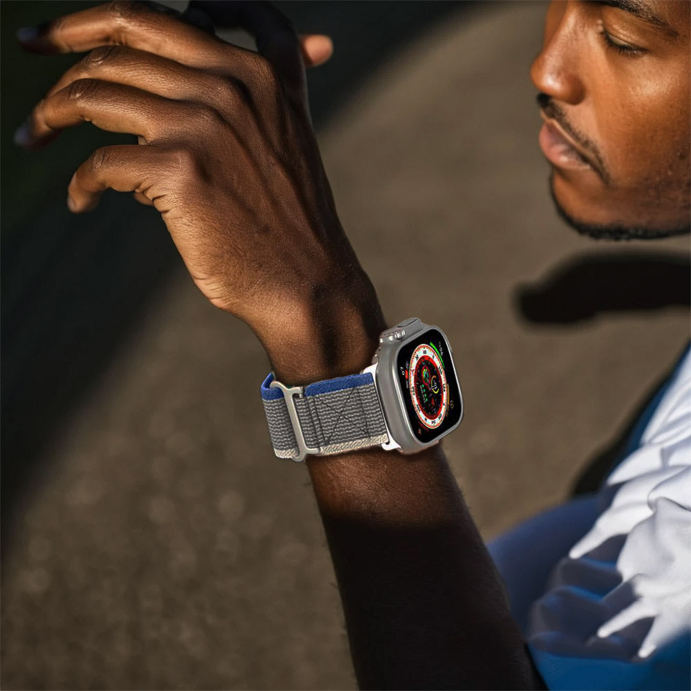 トレイルループバンド Apple Watch Ultraバンド対応 調節可能 通気性 スポーツ ナイロン 交換用ストラップ