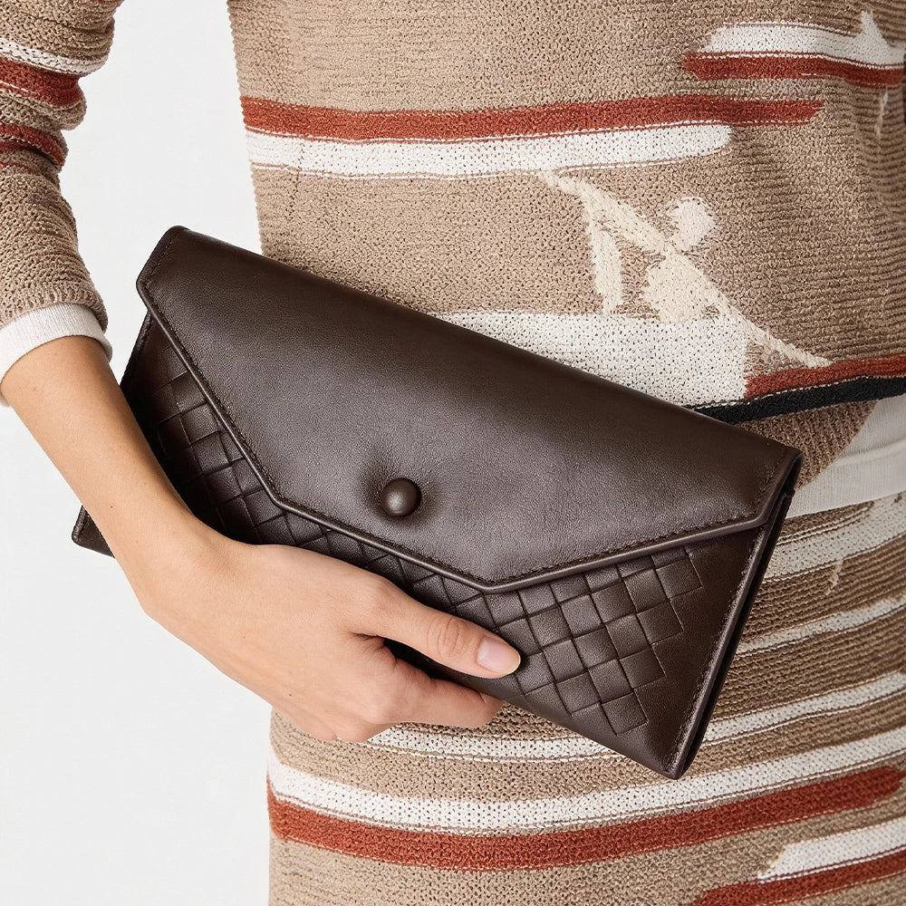 Handcrafted Sheep Leather Wallet - Elegant Women’s Evening Purse with Card Slots[WHOLESALE]