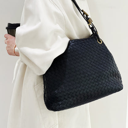 Woven Shoulder Bag In Blue Woven Nappa Bag,JKE-W8