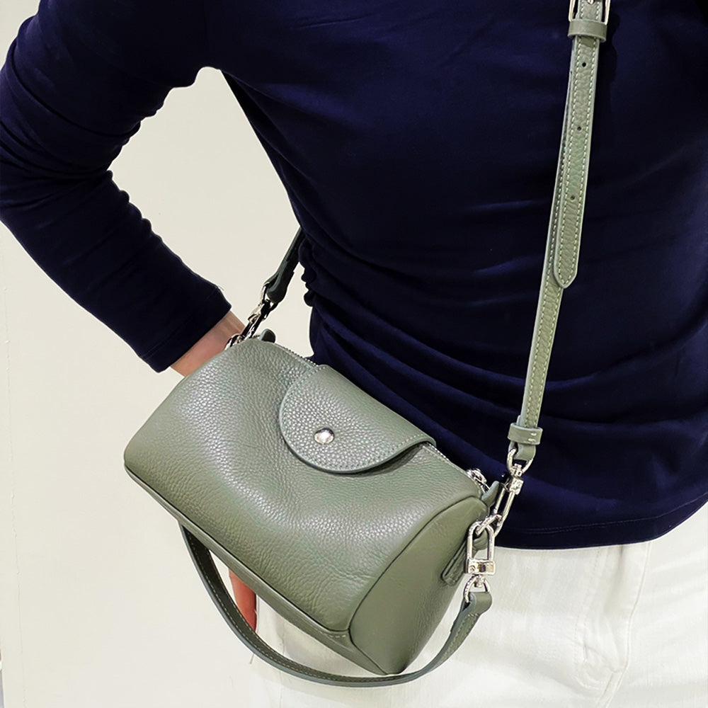 Xs Cylindrical Shoulder Bag Mini Glay Crossbody Bag