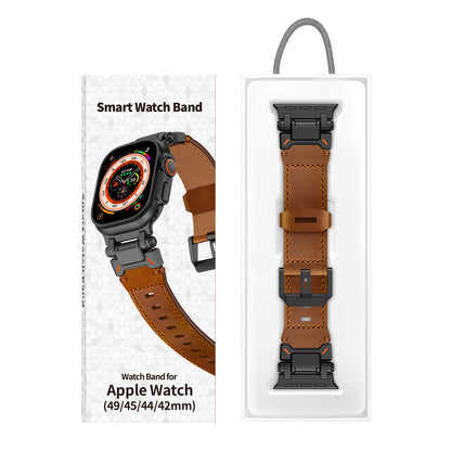 Rugged Apple Watch Ultra 2 Strap 49Mm Iwatch Ultra Leather strength band