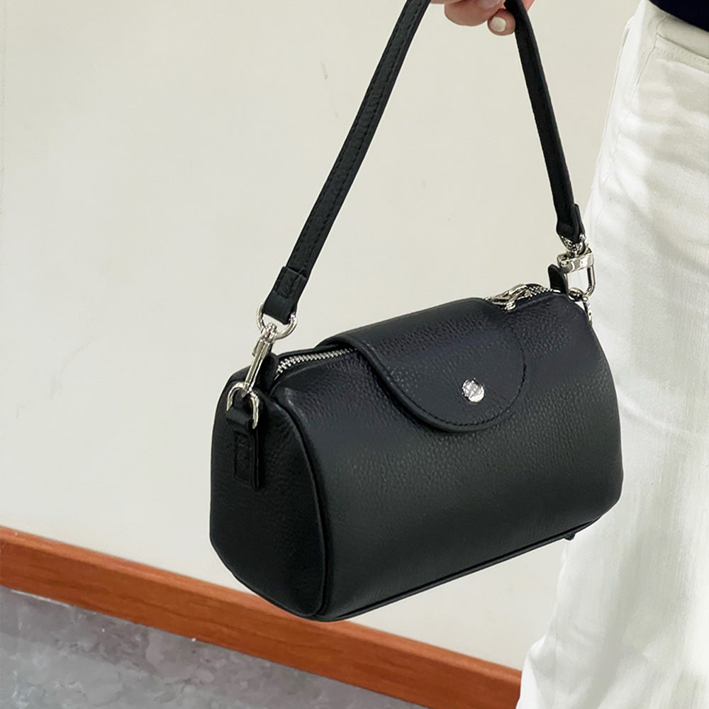 女性用レザー編みバケットバッグ レザー手編みバッグ 女性へのギフト、羊皮