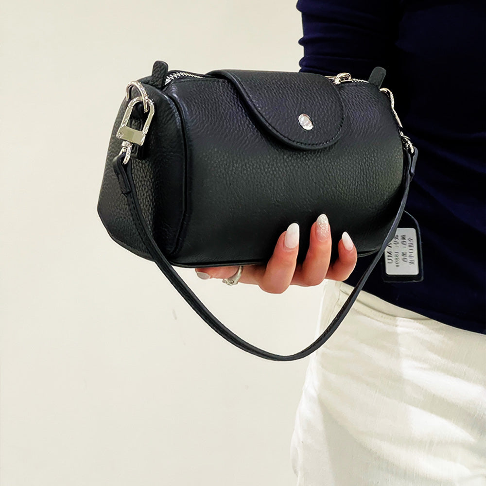 女性用レザー編みバケットバッグ レザー手編みバッグ 女性へのギフト、羊皮