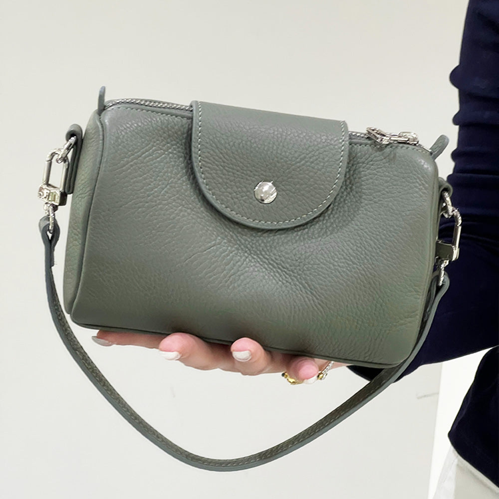 女性用レザー編みバケットバッグ レザー手編みバッグ 女性へのギフト、羊皮