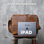 本革ラップトップバッグ ワークバッグ レザートラベルメッセンジャー メンズ