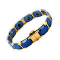 Men's Magnetic Bracelets for Arthritis Pain Relief - Stylish Blue Design