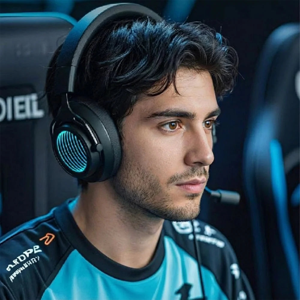 Neon LED Wireless Gaming Headset BT70 – Multi-Platform 2.4GHz / Bluetooth / Type-C