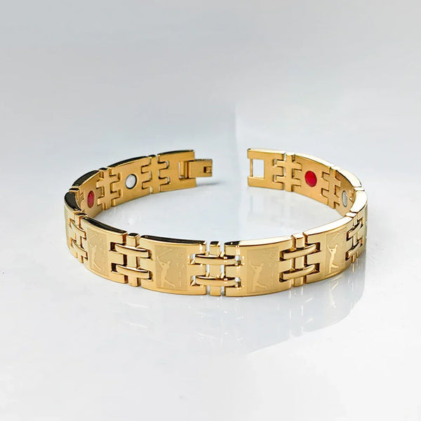 Mens Magnetic Golf Bracelet with High Powered 3500 Gauss Magnets,Wholesale
