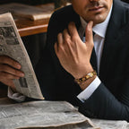 Mens Magnetic Bracelets for Arthritis Pain Relief Bracelet ,Gold