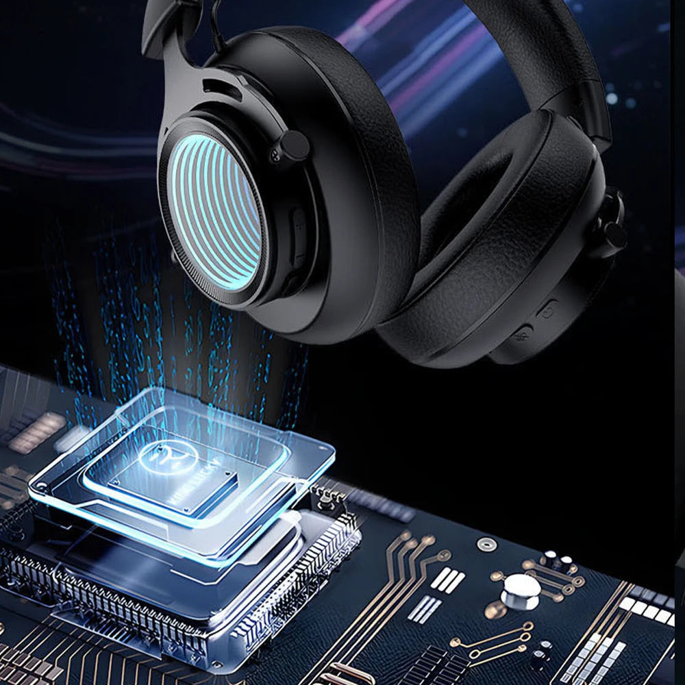 Neon LED Wireless Gaming Headset BT70 – Multi-Platform 2.4GHz / Bluetooth / Type-C