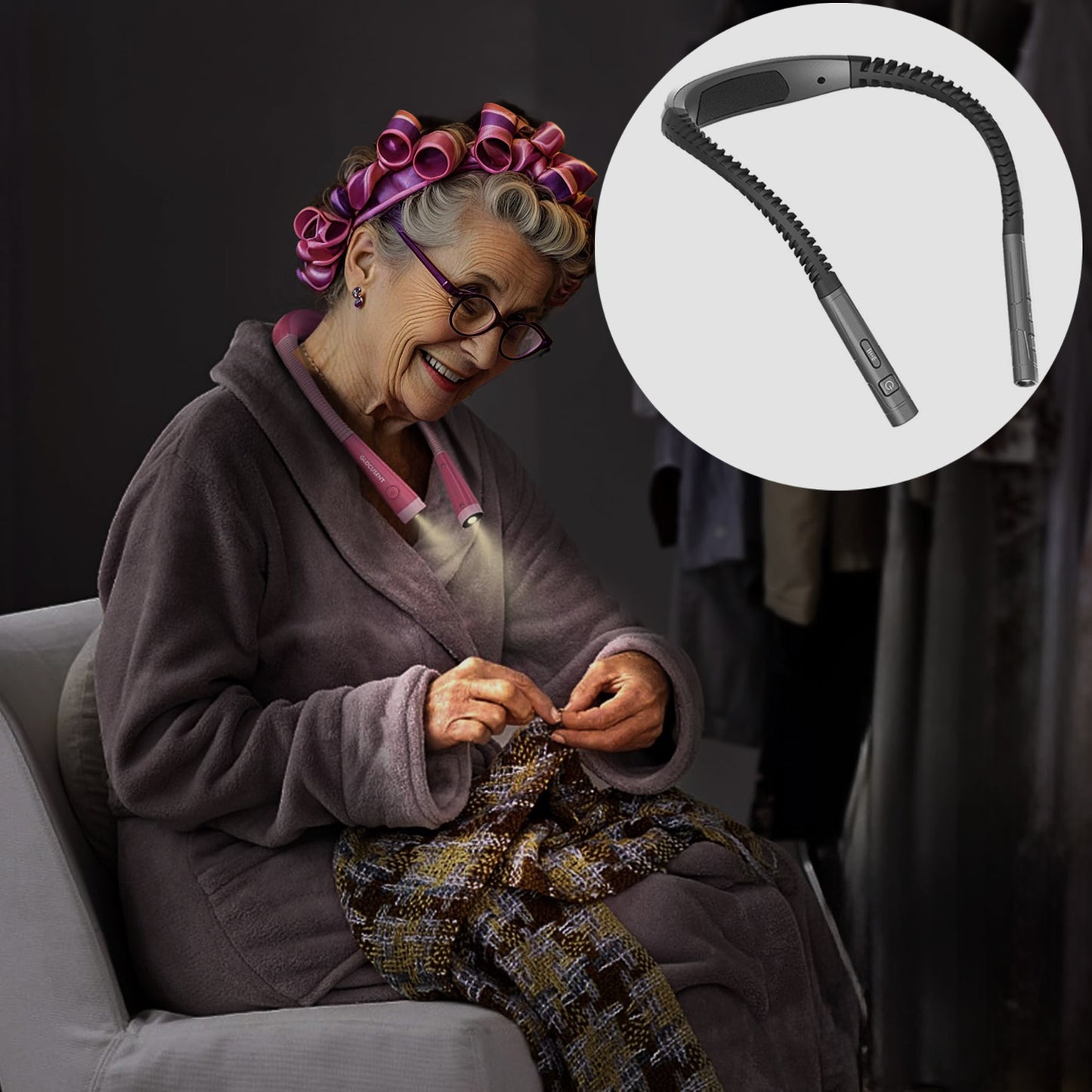 Book Light LED Neck Reading Light Comfortable for Bedtime Reading