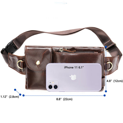 Genuine Leather Belt Bag Zara– Stylish Fanny Bag For Travel, Outdoor