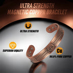 Stamped Viking Copper Bracelet – Magnetic Therapy & Norse Design