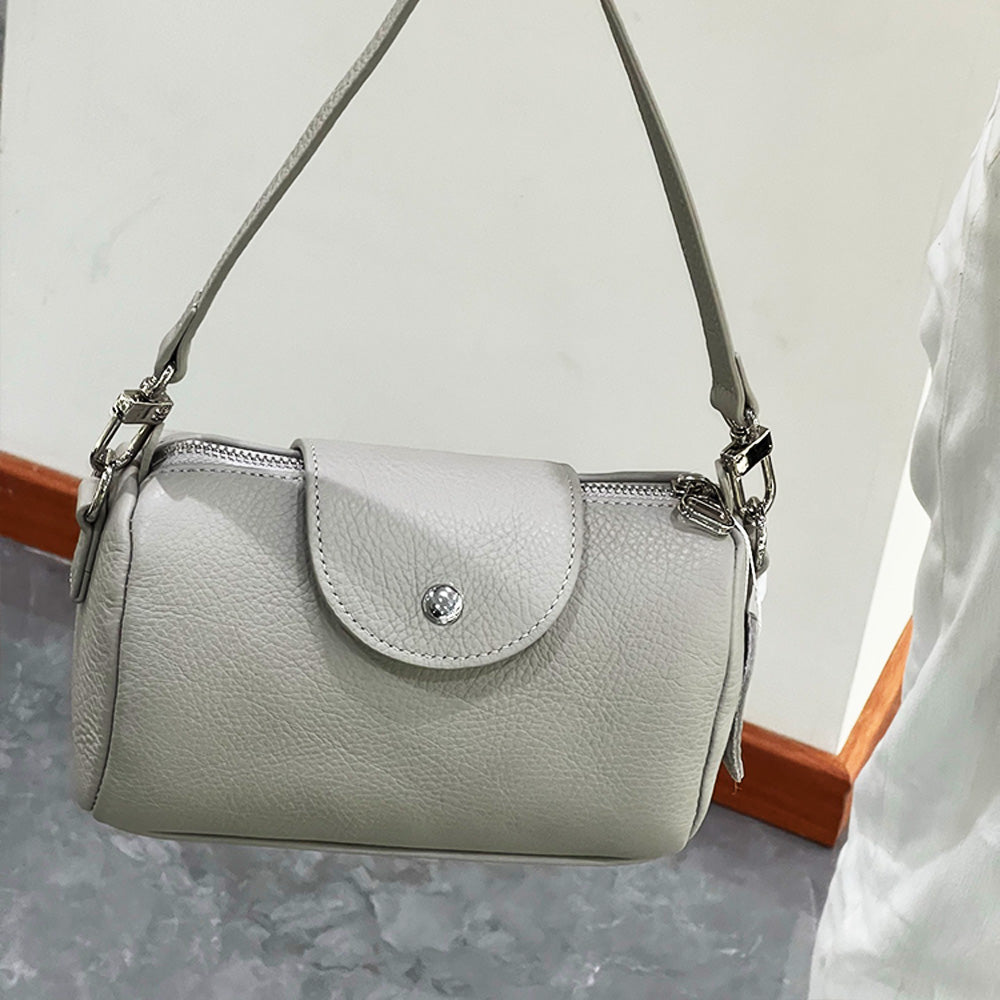 女性用レザー編みバケットバッグ レザー手編みバッグ 女性へのギフト、羊皮