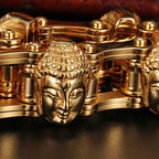 Buda Rock-Style Stainless Steel Bracelet for Men – Spiritual Jewelry