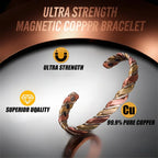 Magnetic Copper Bracelet Norse Healing & Stylish Arm Ring For Unisex