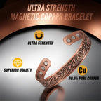 Stylish Copper Bracelet  Magnetic Therapy & Meaningful Gift