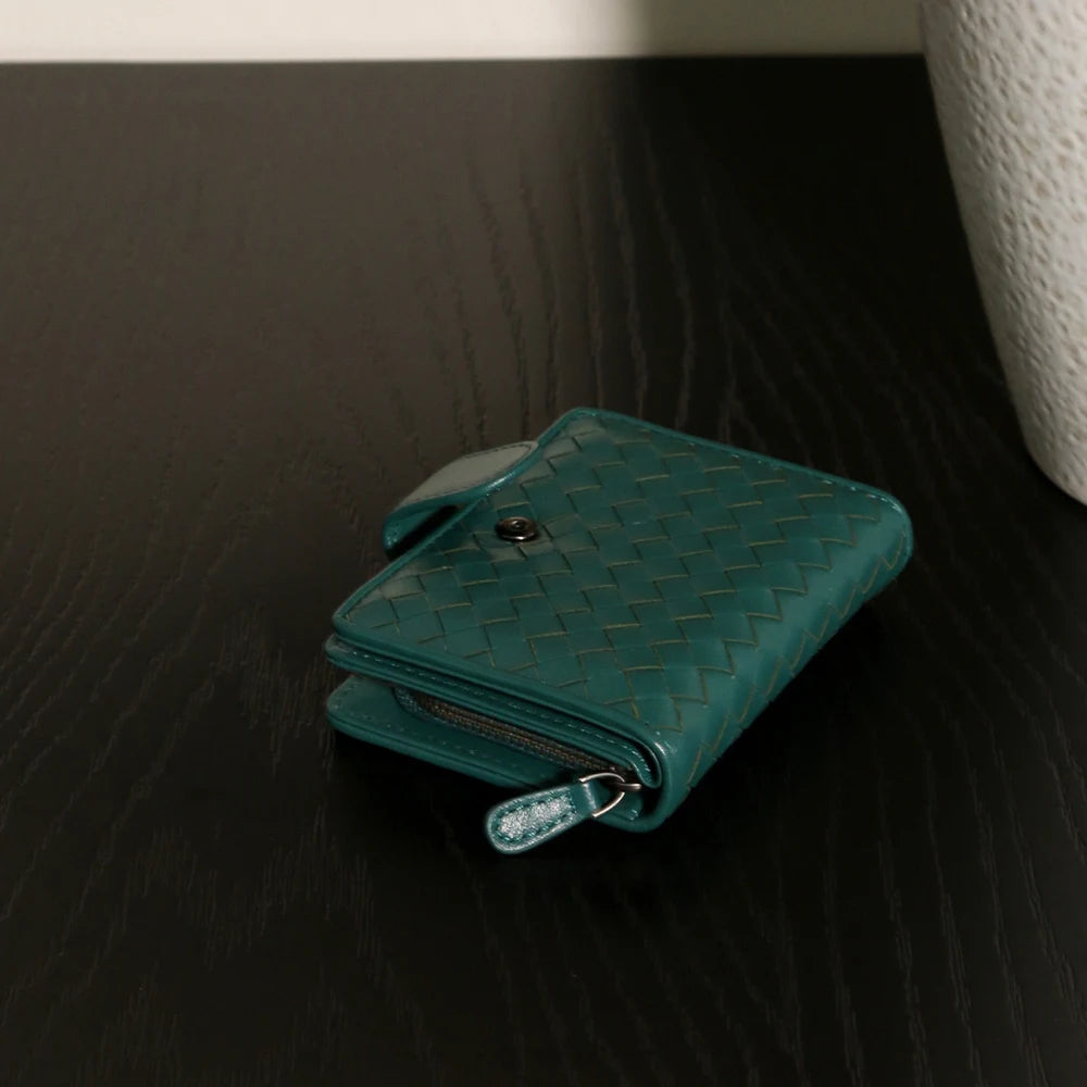 Artisanal Short Handwoven Bi-Fold Wallet