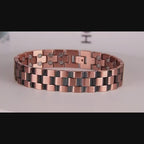 Copper Bracelet for Men, 99.9% Pure Copper Magnetic Bracelet with Double Row Magnets