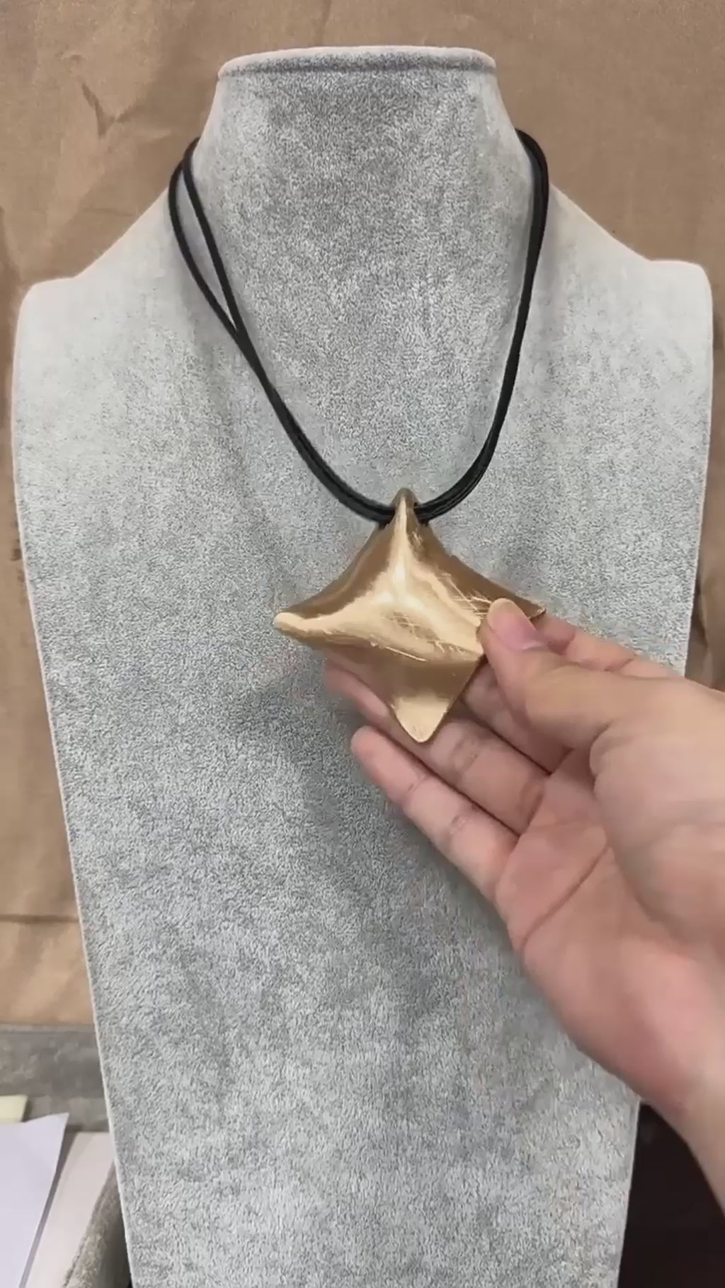 Minimalist Geometric Silver Pendant Necklace