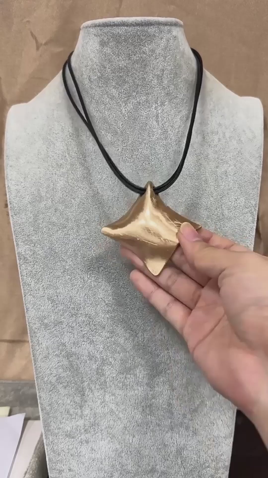 Minimalist Geometric Silver Pendant Necklace