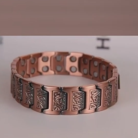 100% Copper Bracelets Magnetic Jewelry for Men Arthritis pains