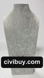 Gold plated statement necklace with large crown pendant