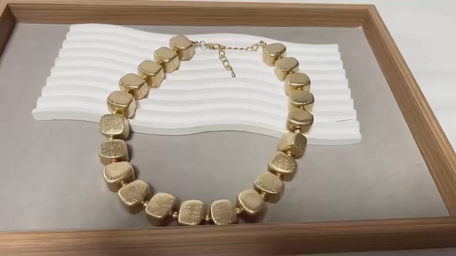 Women’s Collier Necklace by STEFFEN SCHRAUT – Brushed Finish, 45+5cm Length