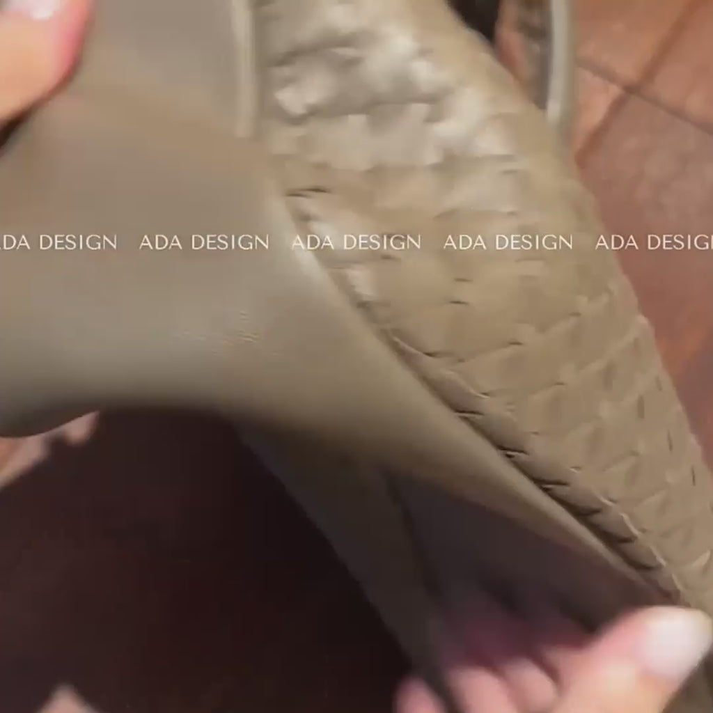 Luxury Woven Leather Shoulder Bag – Large Brown Tote Handbag for Women