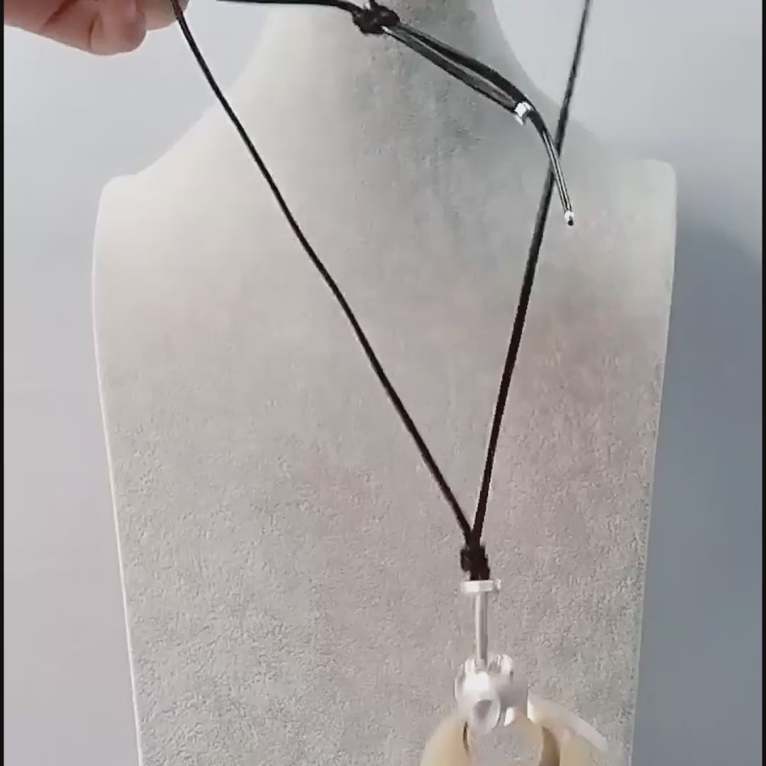 Long Sweater Necklace for Women Pendant Necklace Abstract Loops