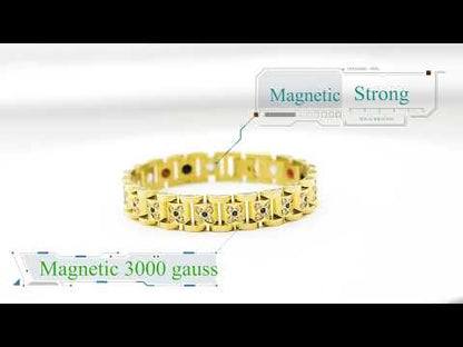 luxury Magnetic Bracelet for Men Tungsten Arthritis Pain Relief Bracelet