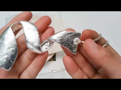 Lange 32-inch Double Circle Link ketting Rhodium op Sterling Zilver