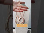 Two Circle Pendant Gold Circle Pendant Gold Round Pendant 18 Inches