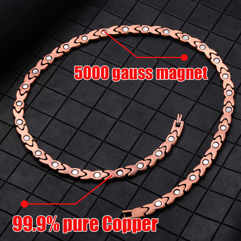 Magnetic Therapy necklace Headaches Blood circulation Necklace Copper necklace - CIVIBUY