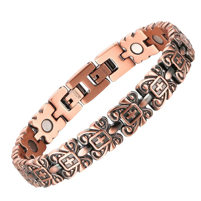 Copper Magnetic Bracelets for Men Arthritis pains U3G9-ST