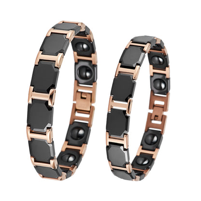 Couple Tungsten Bracelet with Magnet Therapy for Pain Relief - CIVIBUY