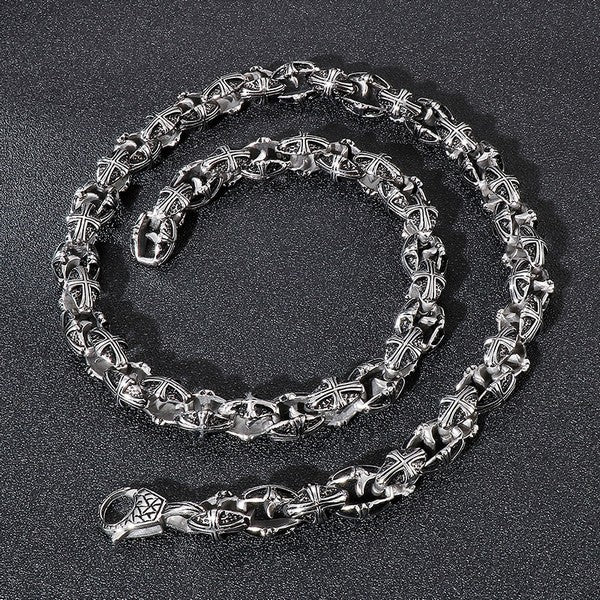 Hip Hop Stainless Steel Lab Diamonds Iced Out Miami Cuban link chain - CIVIBUY