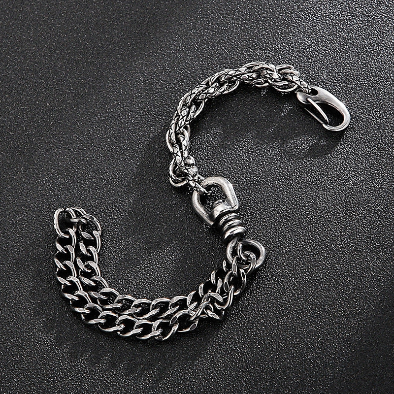 stainless steel bracelets wrist bracelet Wolf jewelry Bicycle Chain - CIVIBUY