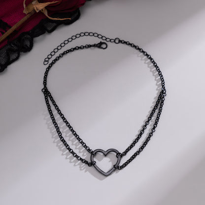 Black cute love Necklace necklaces for Blackpink girls - CIVIBUY