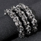 Hip Hop Stainless Steel Lab Diamonds Iced Out Miami Cuban link chain - CIVIBUY