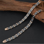 Couple Tungsten Bracelet with Magnet Therapy for Pain Relief - CIVIBUY