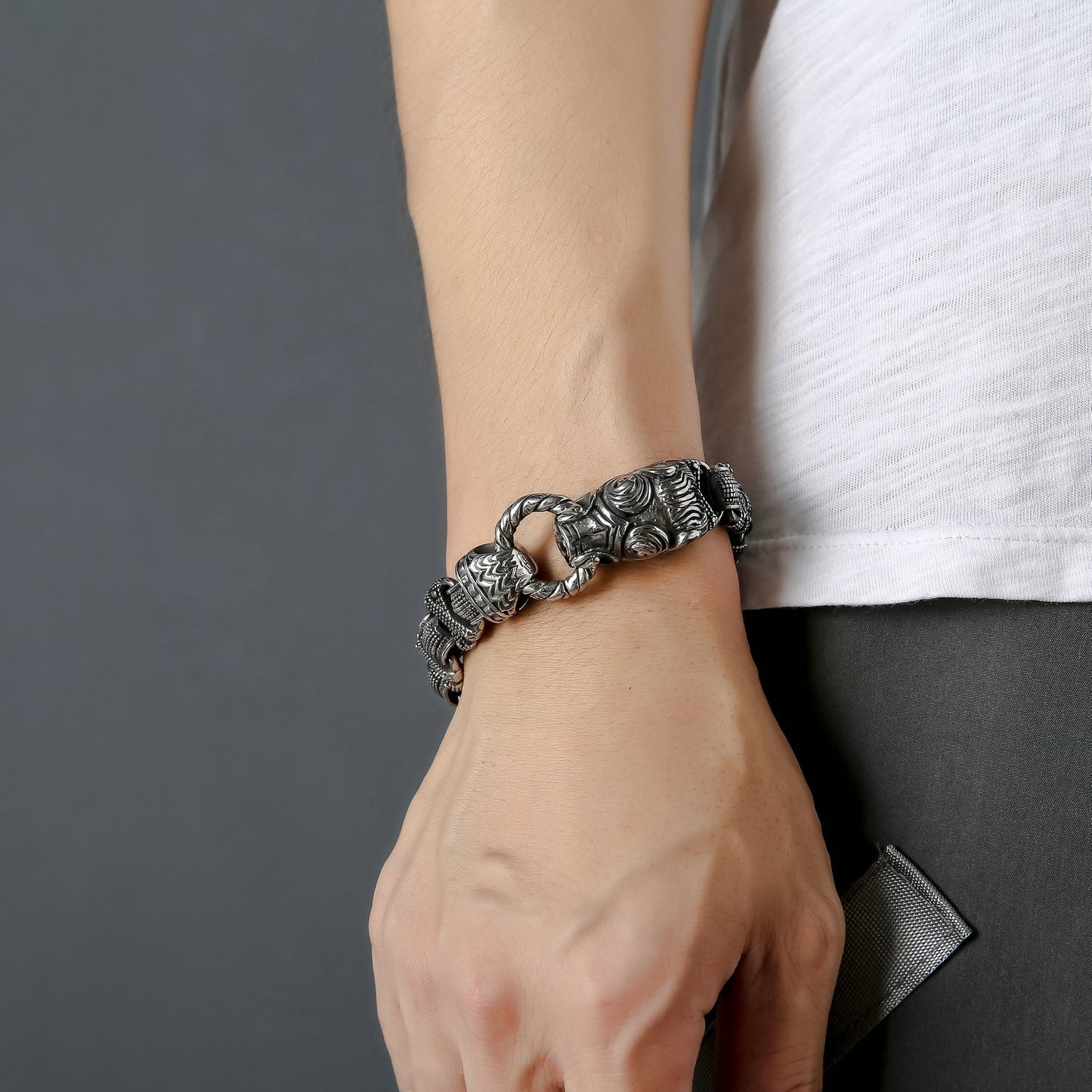 Viking Stainless Steel bracelet for men fashion - CIVIBUY