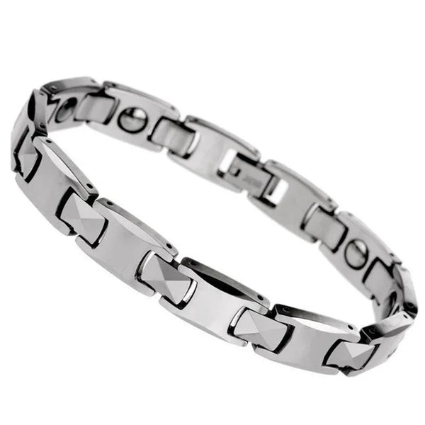 Solid Tungsten Bracelet for Men for Arthritis Pain Relief Health KKS-T10