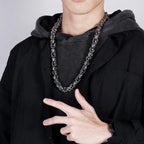 Hip Hop Stainless Steel Lab Diamonds Iced Out Miami Cuban link chain - CIVIBUY