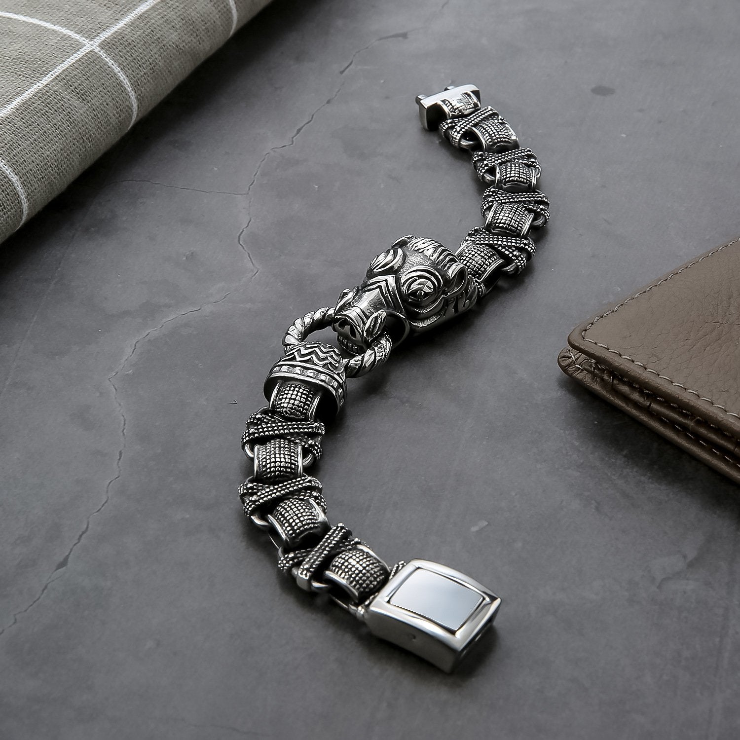 Viking Stainless Steel bracelet for men fashion - CIVIBUY