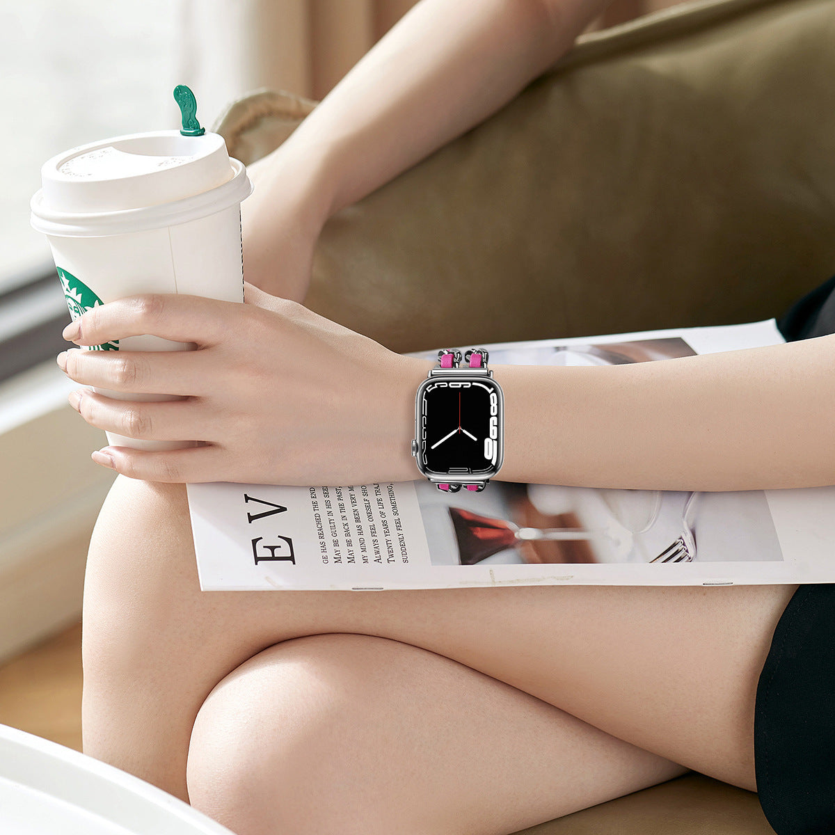 Elegant Tassel Bracelet Strap for Chanel Apple Watch SE - Chanel Style –  CIVIBUY