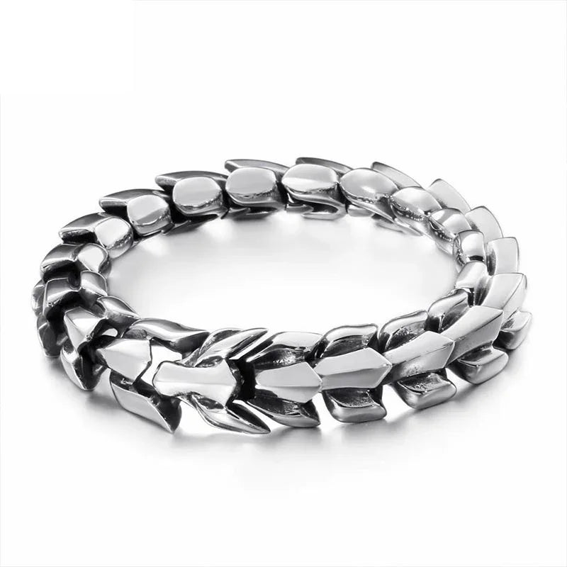 High Polished Bracelet Men 22cm Stainless Steel Bike Chain Jewellry Accessories - CIVIBUY