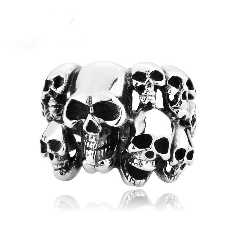 Men's rings stainless steel Skull Ring R2R-H18US - CIVIBUY