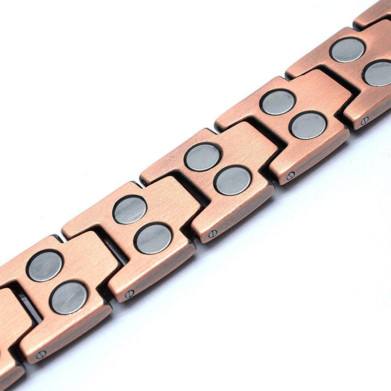 Mens Copper Bracelets 8.5" Pure Copper Magnets Pain Relief for Arthritis Tennis - CIVIBUY